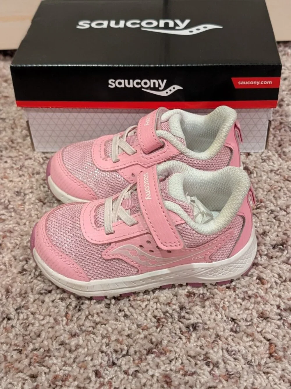 Saucony Ride Jr (Toddler/Little Kid) 6M Pink